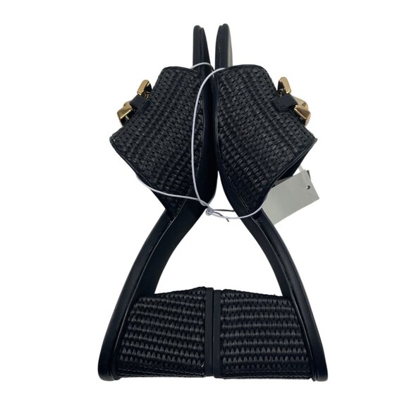 Ophelia Roe Womens Black Mules Sandals With Gold Accents Size 10 Medium - Picture 9 of 13